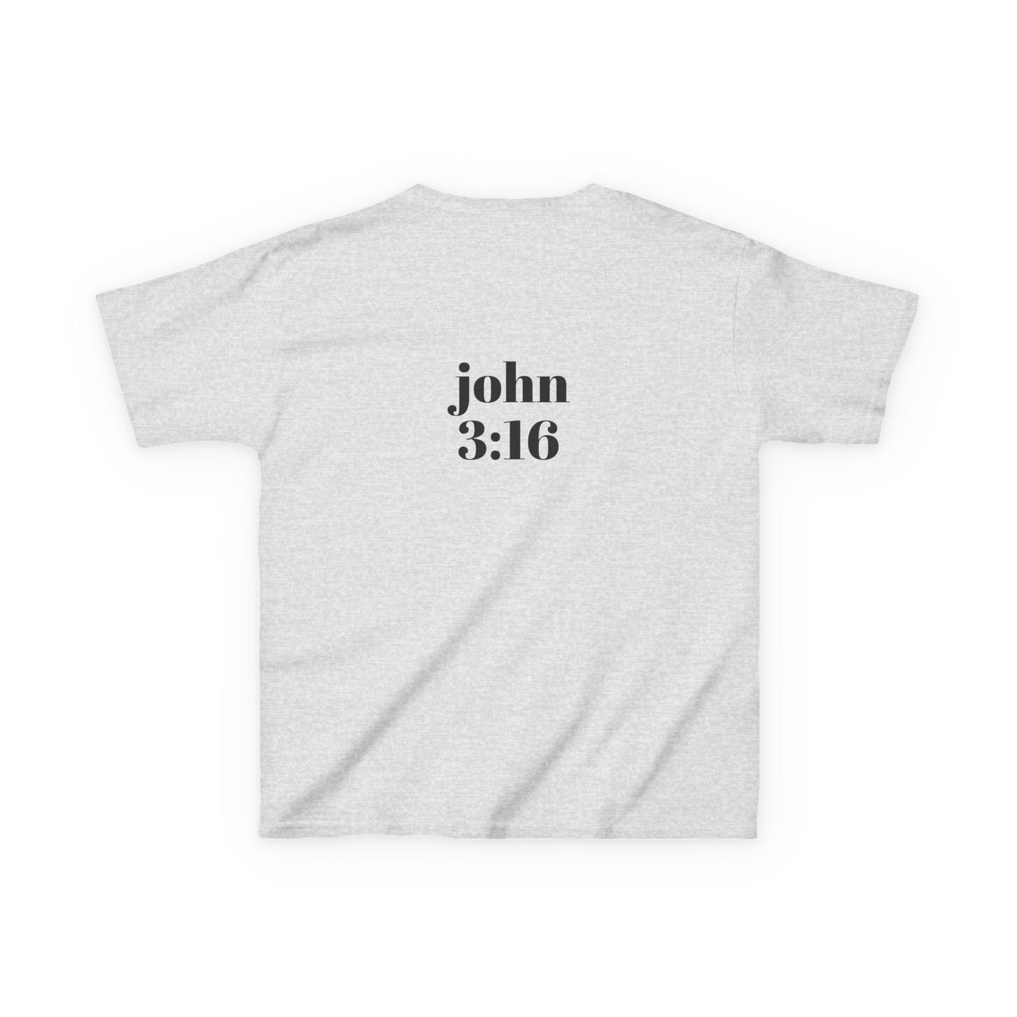 Kids Christian Tee with Cross and John 3:16