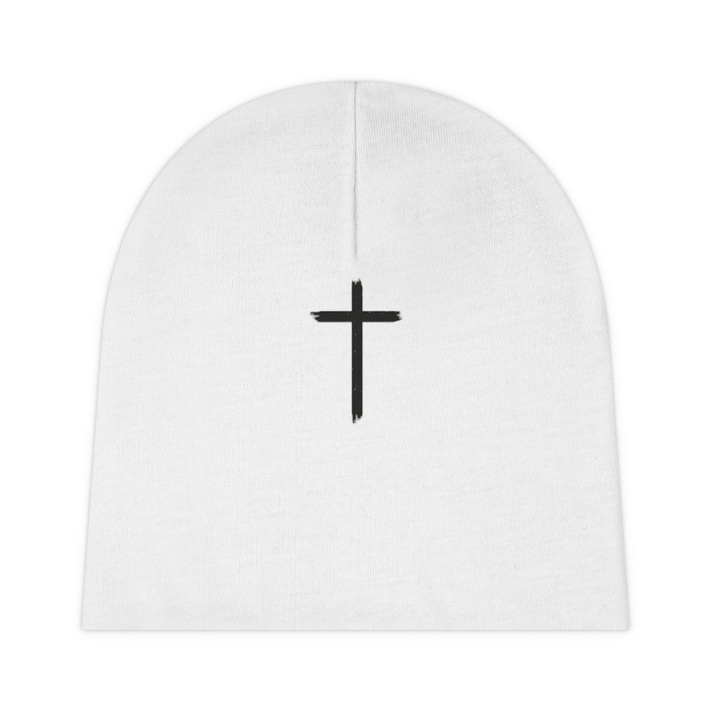 Cute Baby Beanie with Cross Design - Perfect for Religious Occasions