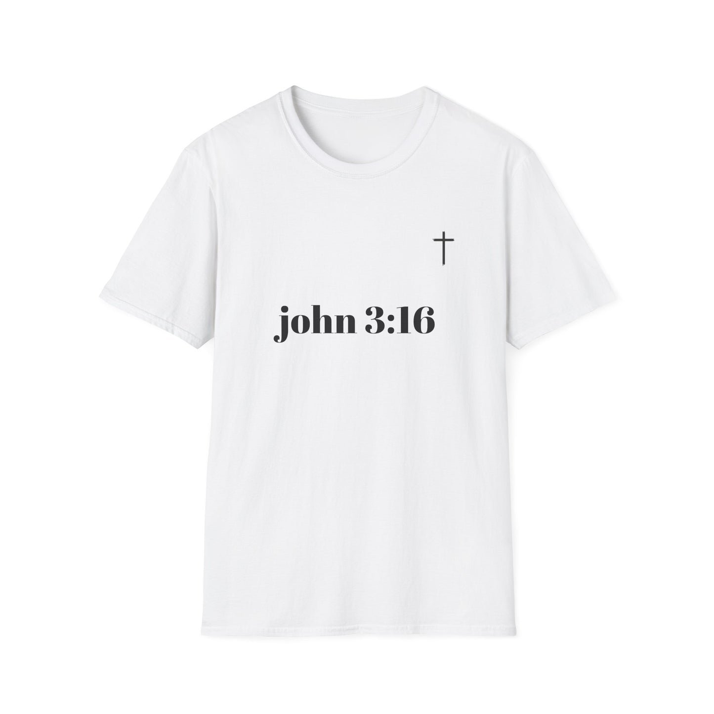 John 3:16 Faith T-Shirt | Unisex Softstyle Tee for Spiritual Connection