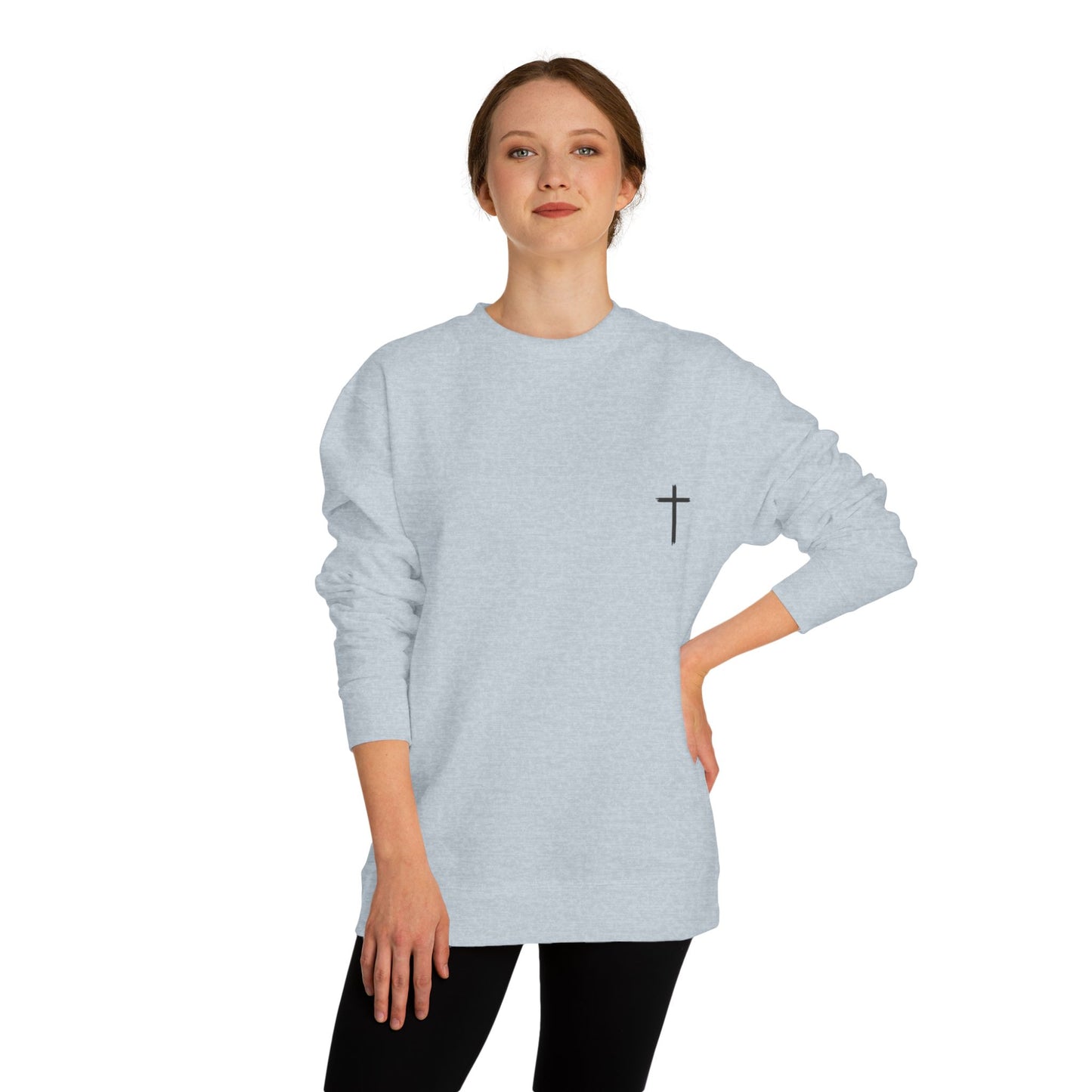 Christian Inspirational Unisex Crew Neck Sweatshirt - "Jesus Christ is the Same Yesterday and Today"