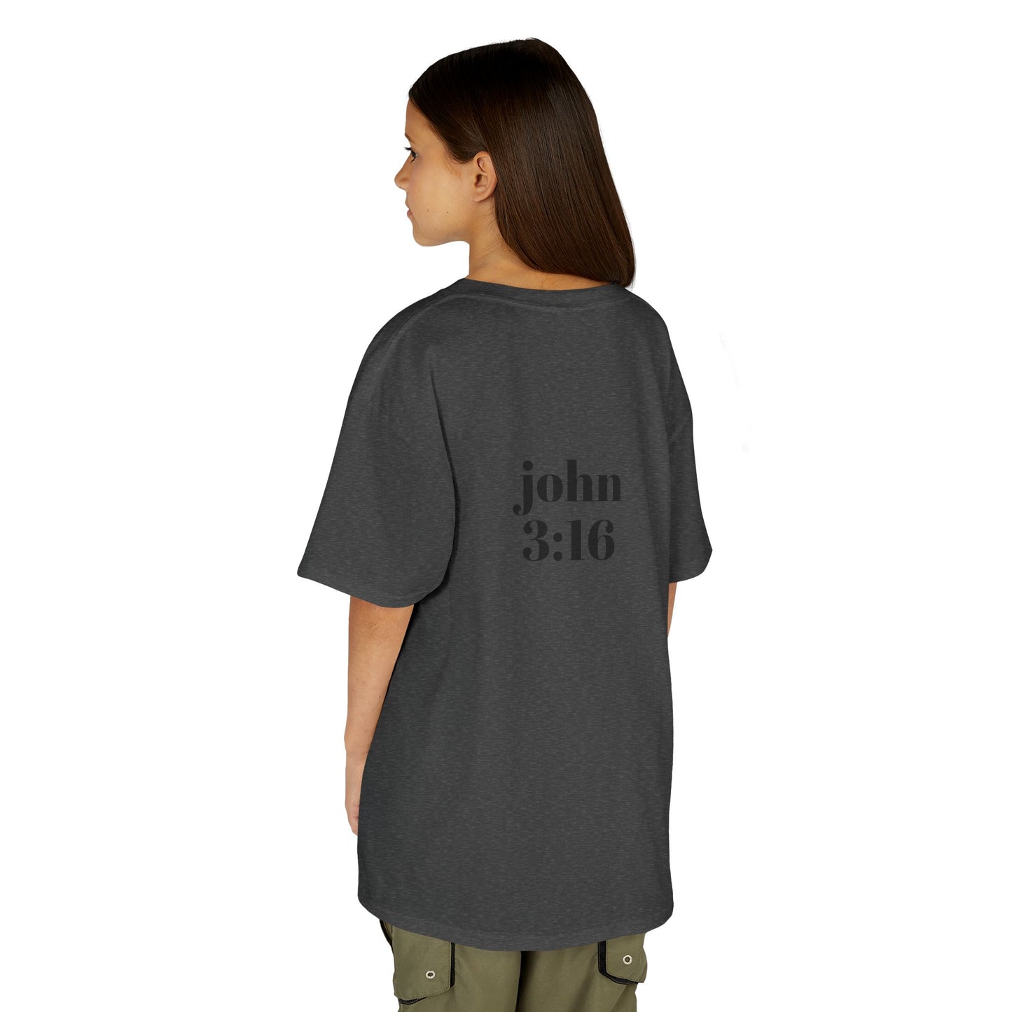 Kids Christian Tee with Cross and John 3:16