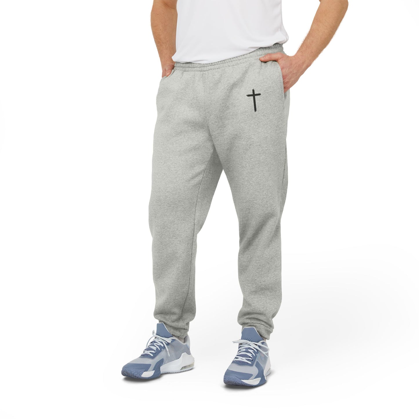 Comfortable Fleece Joggers with Inspirational Design