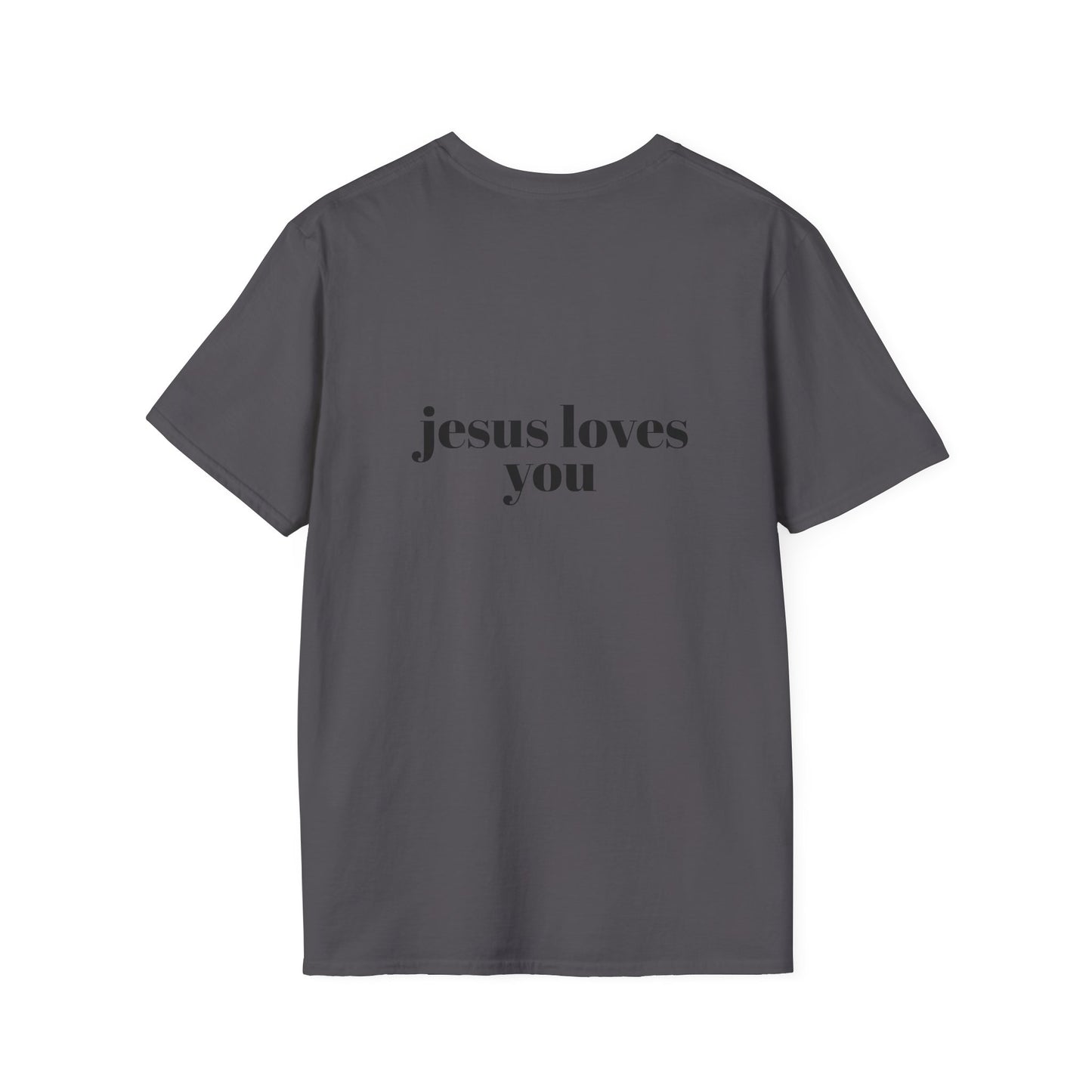 Faith-Inspired Unisex Softstyle T-Shirt - 'Jesus Loves You' Design