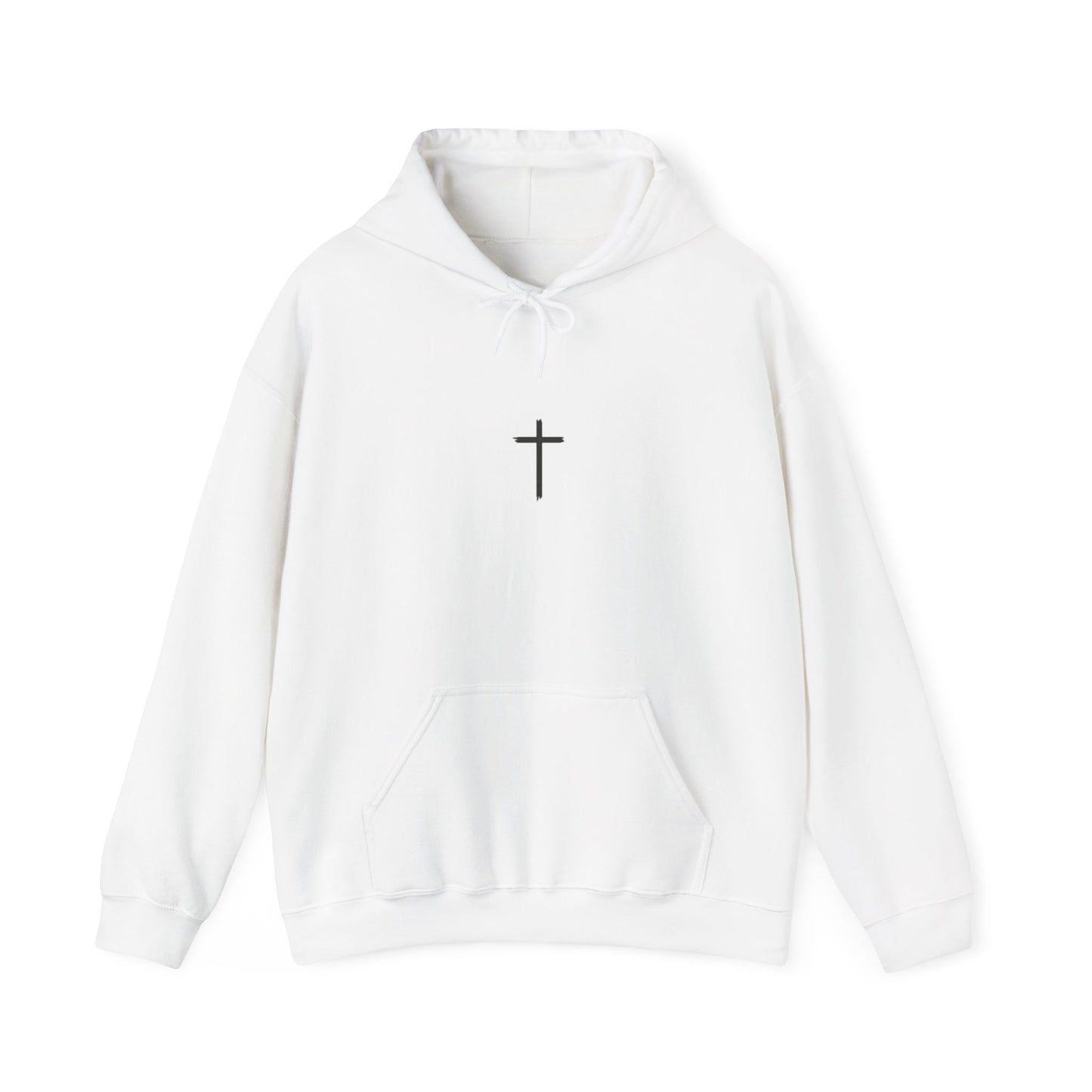 Faith-Inspired Unisex Heavy Blend™ Hooded Sweatshirt - 'He Died So We Can Live'