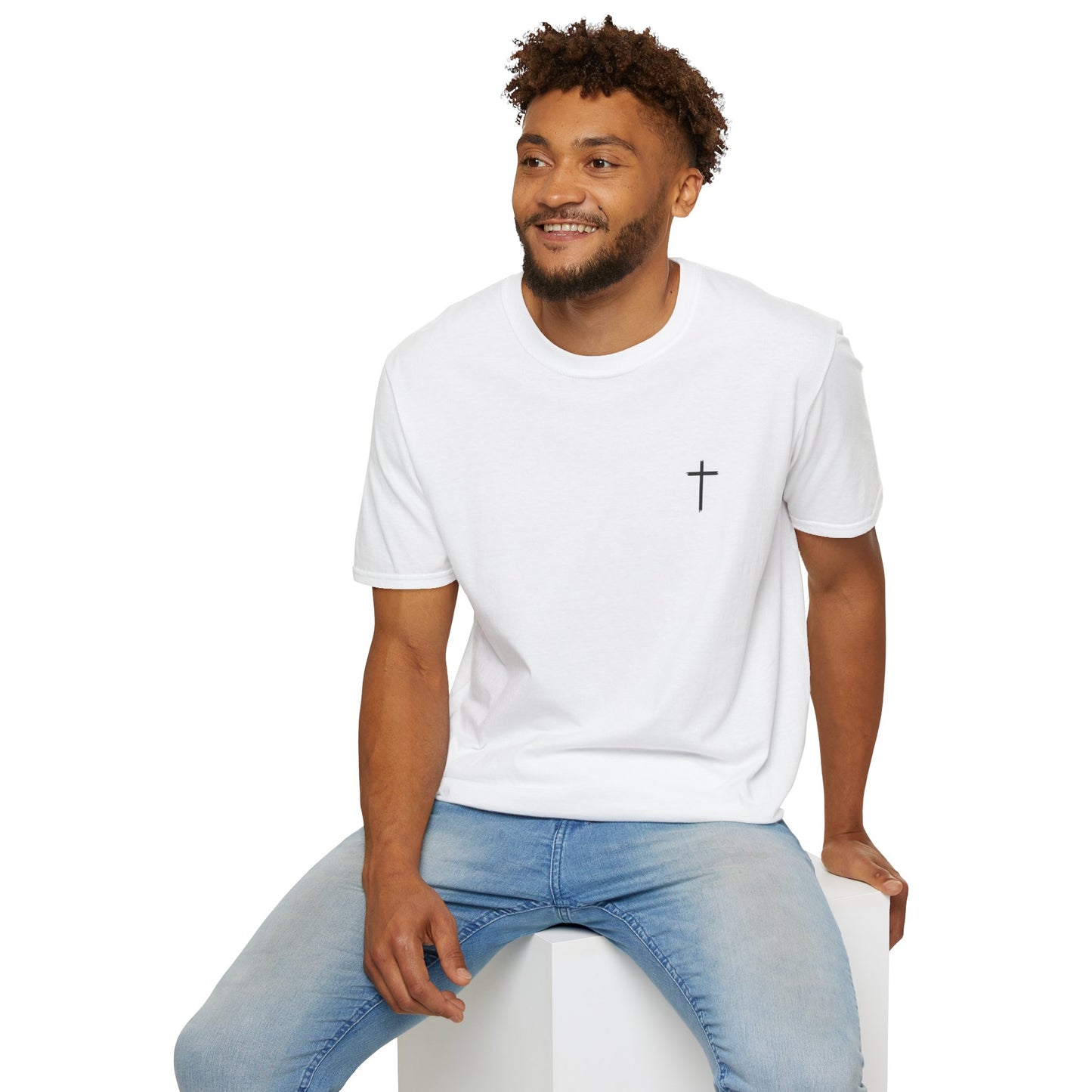 Faith-Inspired Unisex Softstyle T-Shirt - 'Fear the Lord' with Cross Design