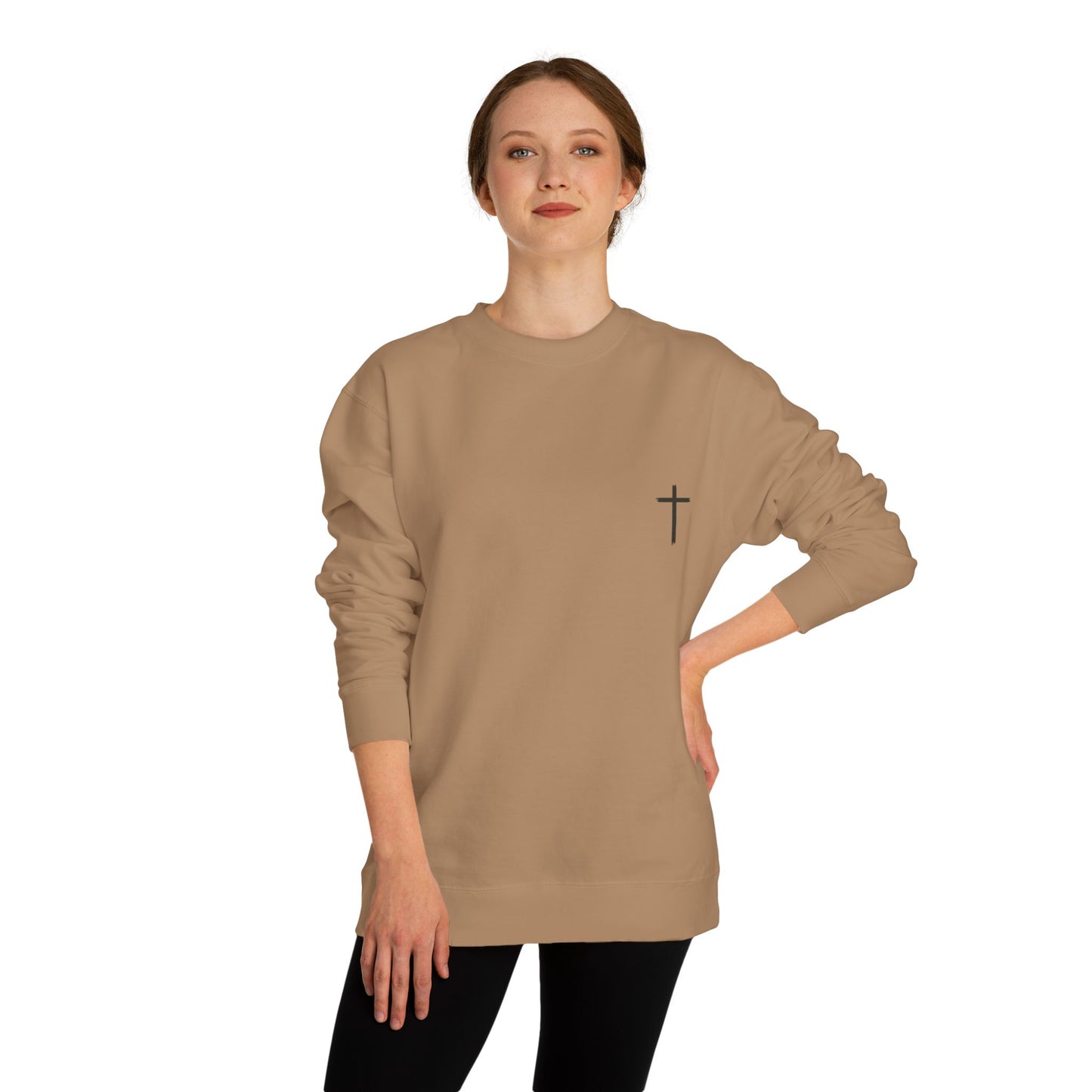 Christian Inspirational Unisex Crew Neck Sweatshirt - "Jesus Christ is the Same Yesterday and Today"