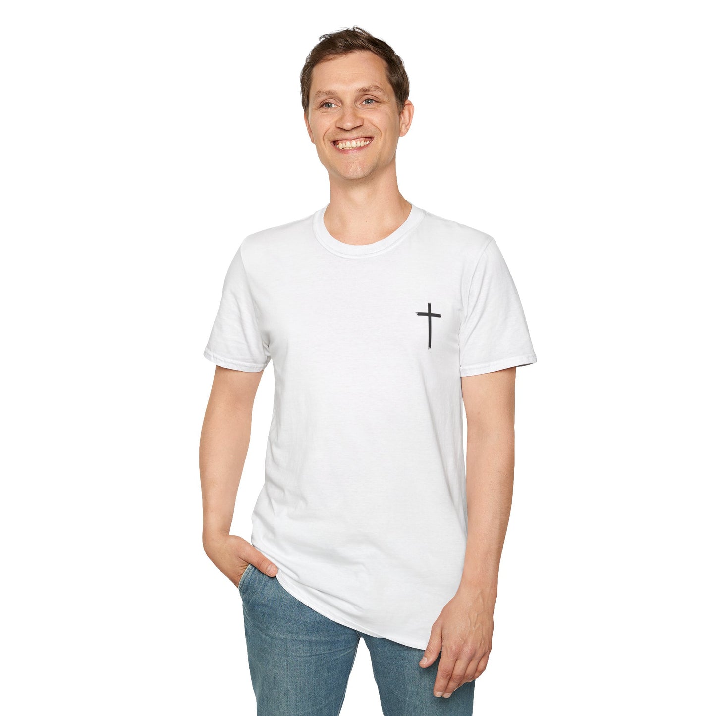 Faith-Inspired Unisex Softstyle T-Shirt - 'Jesus Loves You' Design