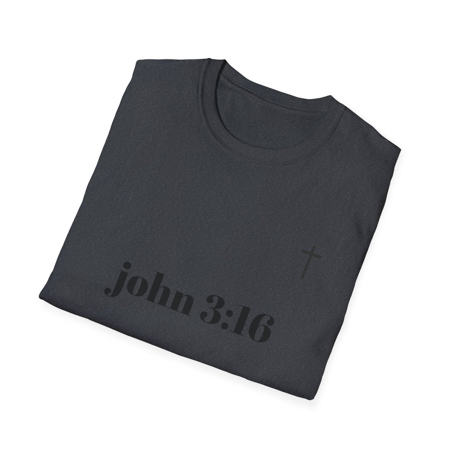 John 3:16 Faith T-Shirt | Unisex Softstyle Tee for Spiritual Connection