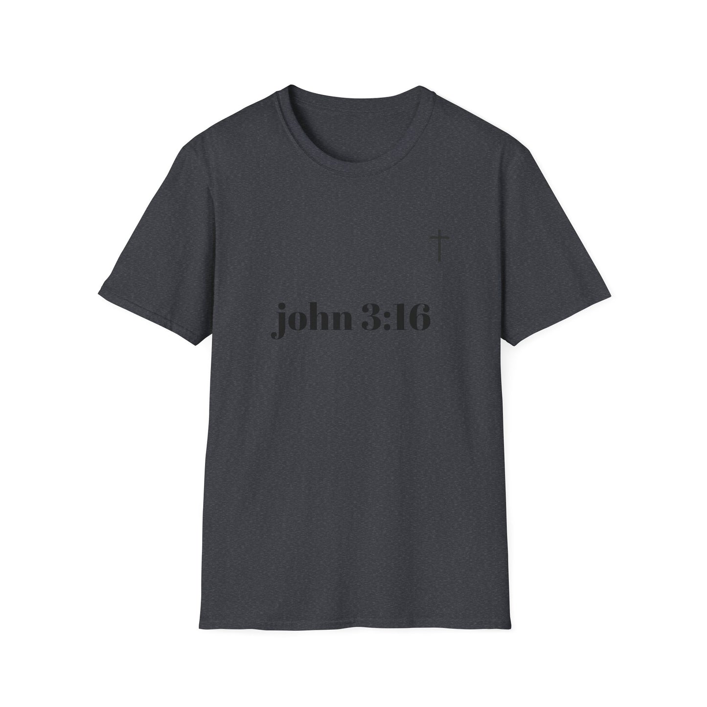 John 3:16 Faith T-Shirt | Unisex Softstyle Tee for Spiritual Connection