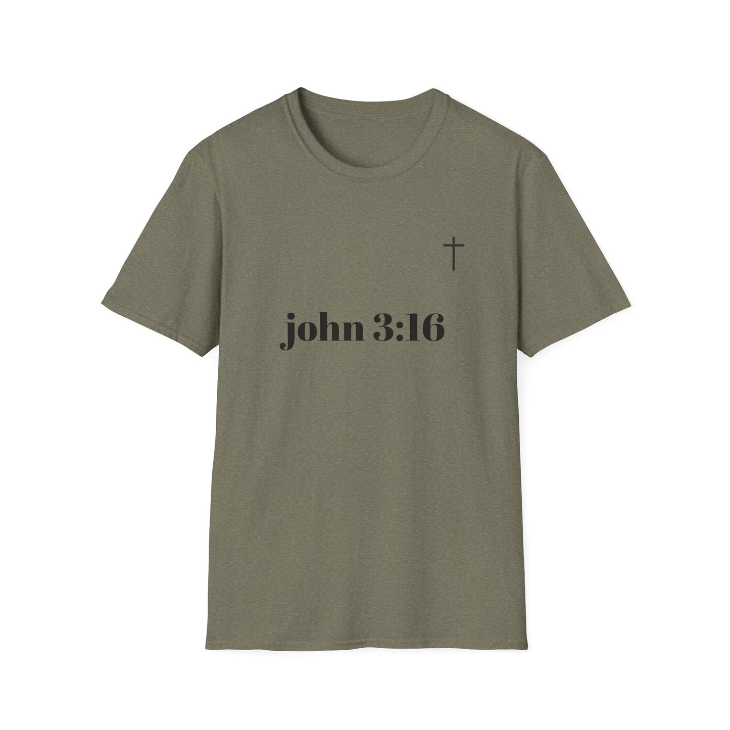 John 3:16 Faith T-Shirt | Unisex Softstyle Tee for Spiritual Connection