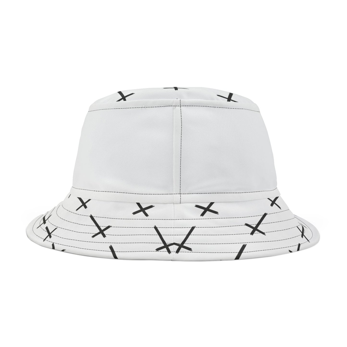 Stylish White Bucket Hat - Versatile Summer Accessory for Outdoor Fun