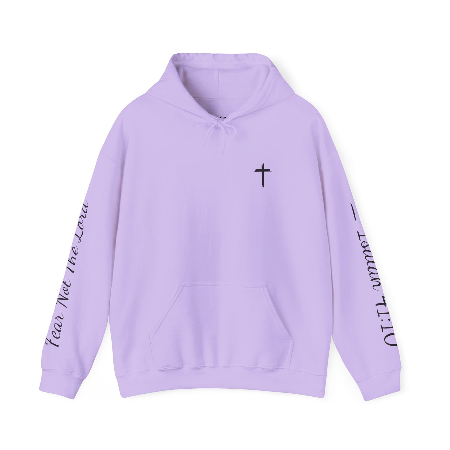 Faith-Inspired Unisex Hooded Sweatshirt - Isaiah 41:10 & Cross Design