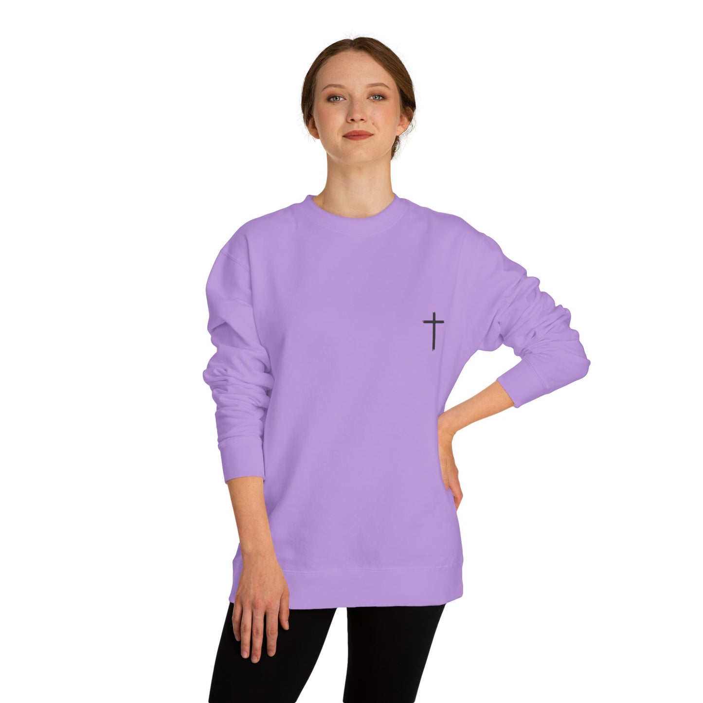 Christian Inspirational Unisex Crew Neck Sweatshirt - "Jesus Christ is the Same Yesterday and Today"