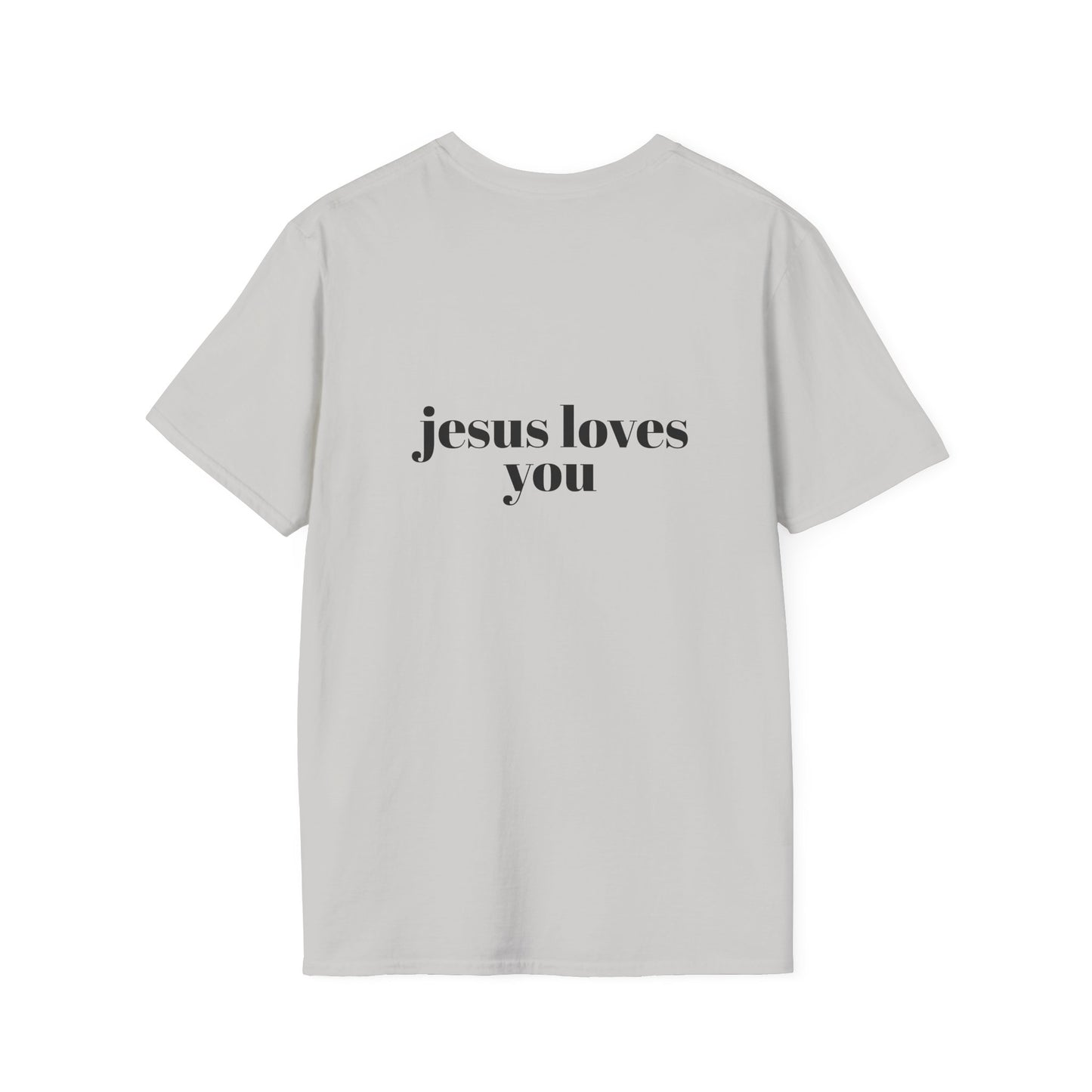 Faith-Inspired Unisex Softstyle T-Shirt - 'Jesus Loves You' Design