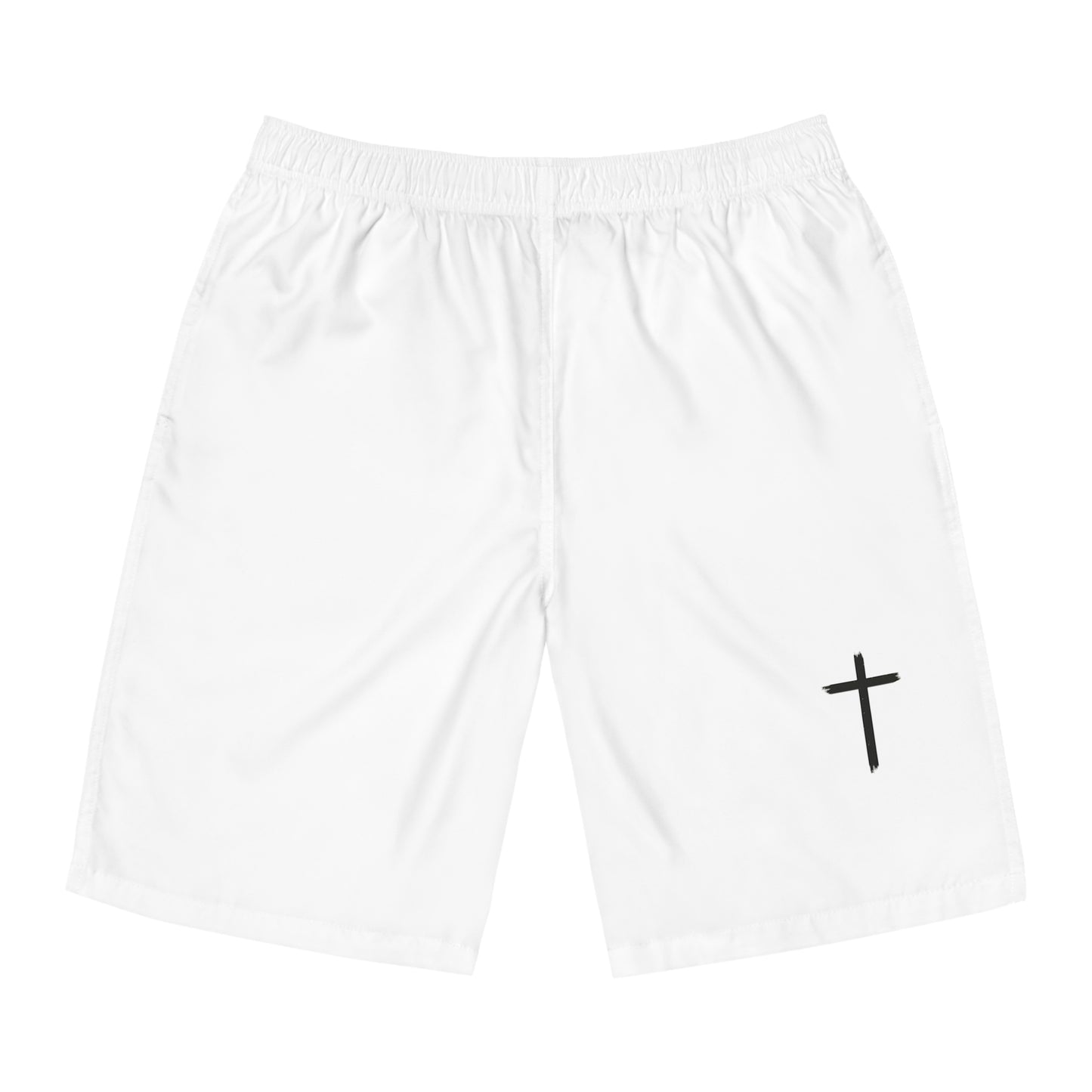 Men's Board Shorts with Cross Design – Perfect for Beach Days & Summer Fun