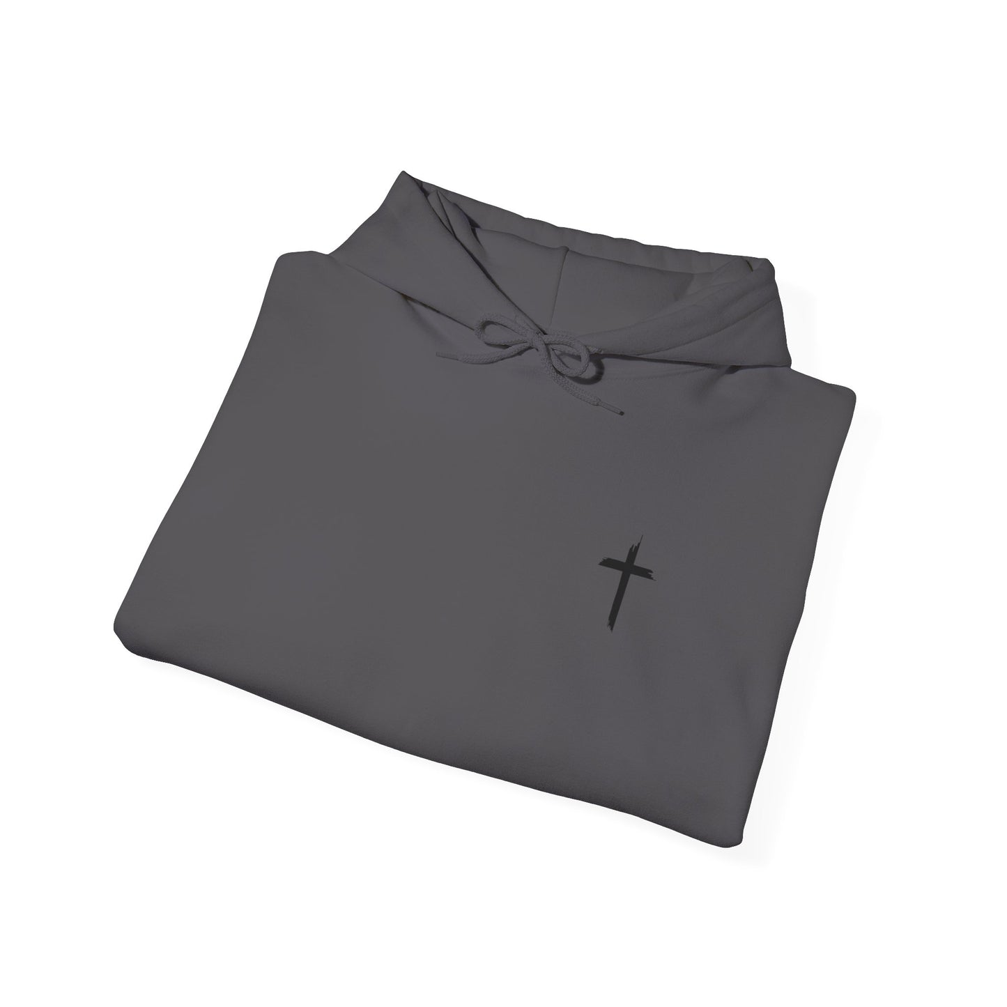 Faith-Inspired Unisex Hooded Sweatshirt - Isaiah 41:10 & Cross Design