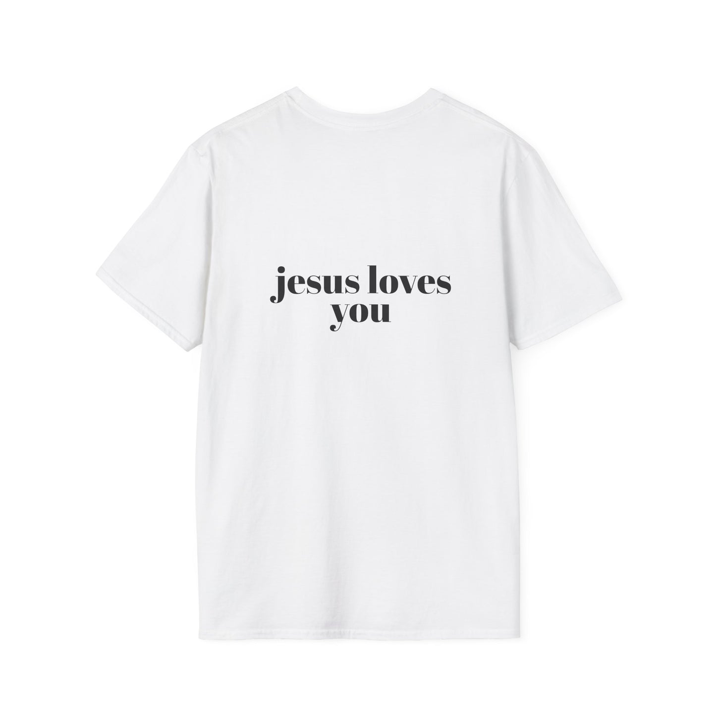 Faith-Inspired Unisex Softstyle T-Shirt - 'Jesus Loves You' Design