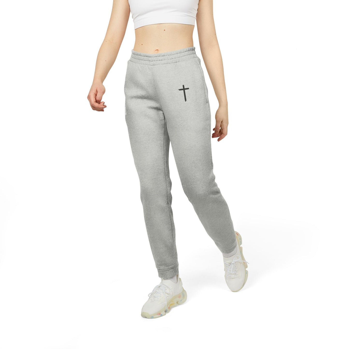 Comfortable Fleece Joggers with Inspirational Design