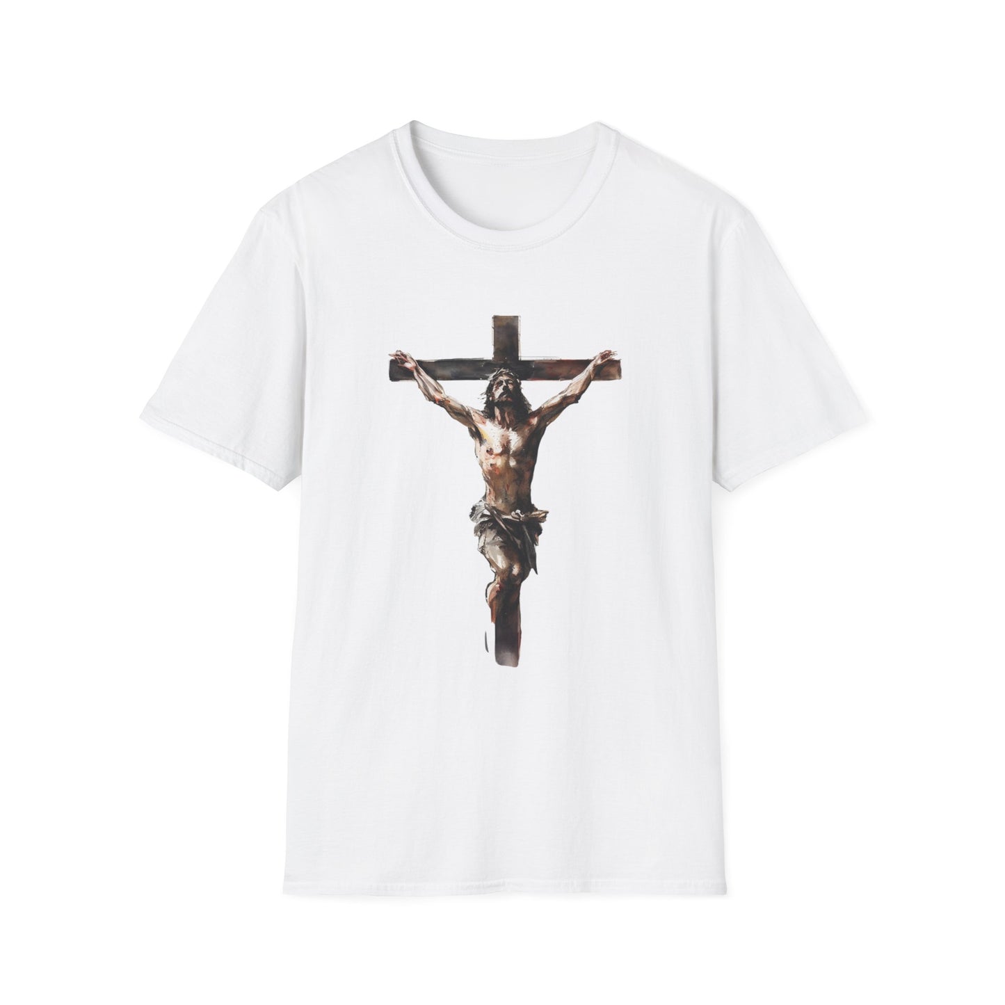 Faith-Inspired Unisex Softstyle T-Shirt - 'He Died for Our Sins'