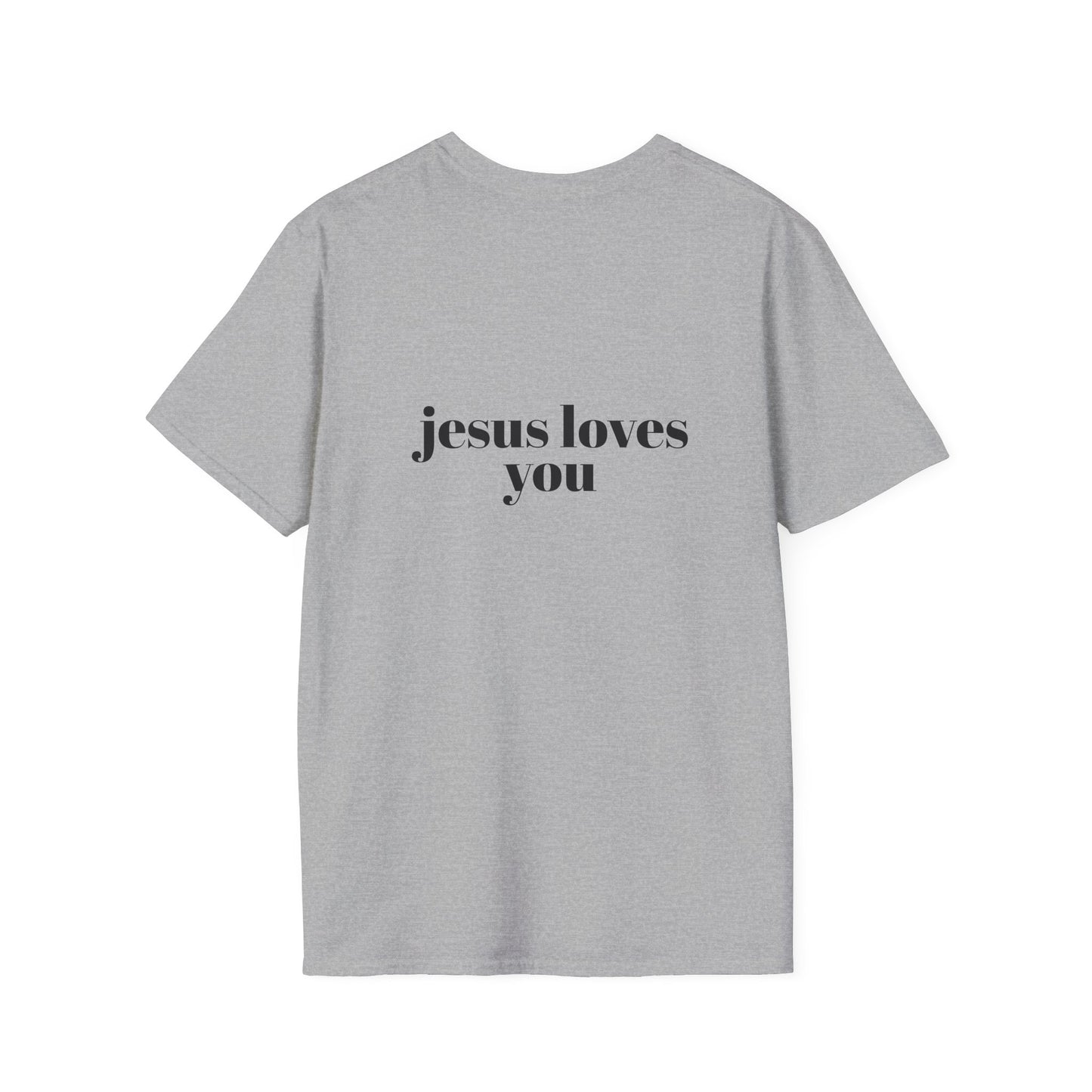 Faith-Inspired Unisex Softstyle T-Shirt - 'Jesus Loves You' Design