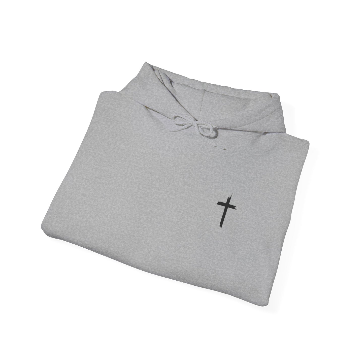 Faith-Inspired Unisex Hooded Sweatshirt - Isaiah 41:10 & Cross Design