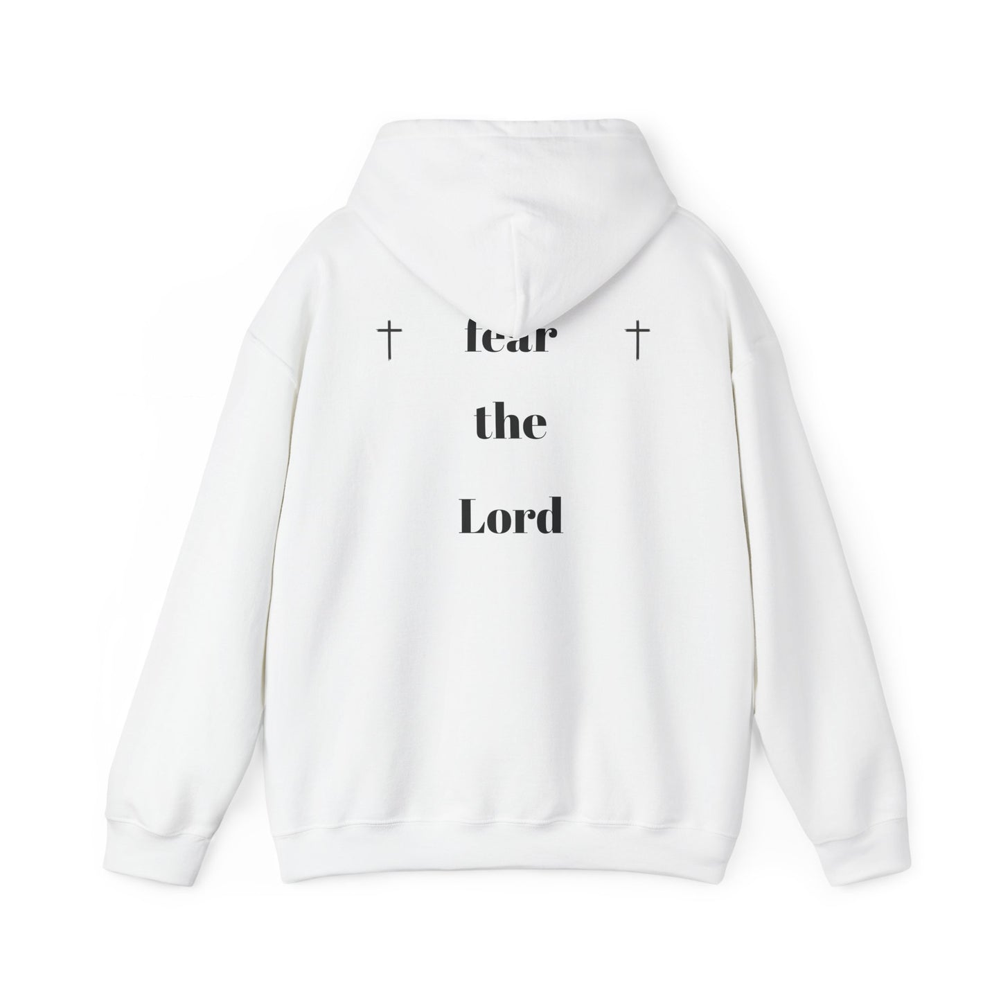 Unisex Hooded Sweatshirt with Inspirational Faith Design - 'Fear the Lord'