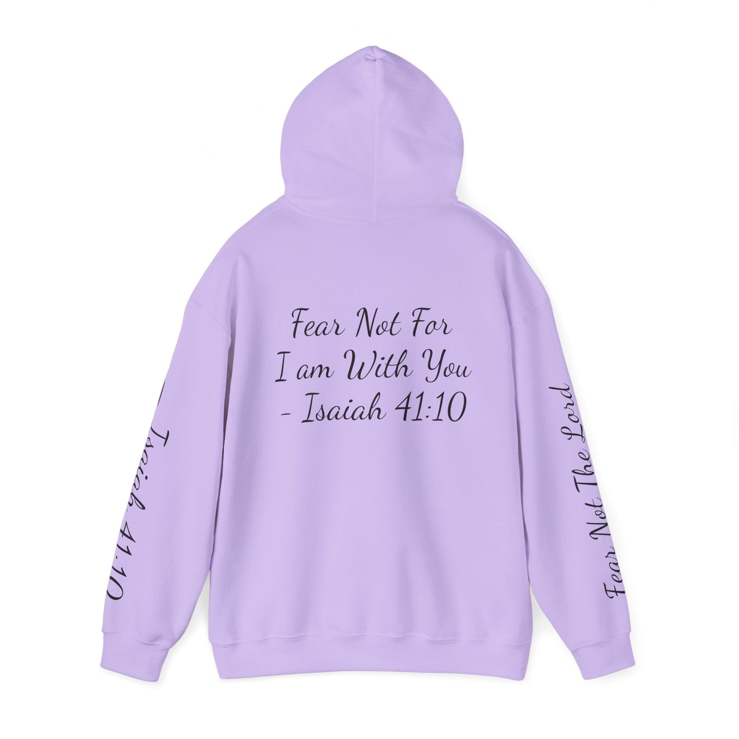 Faith-Inspired Unisex Hooded Sweatshirt - Isaiah 41:10 & Cross Design