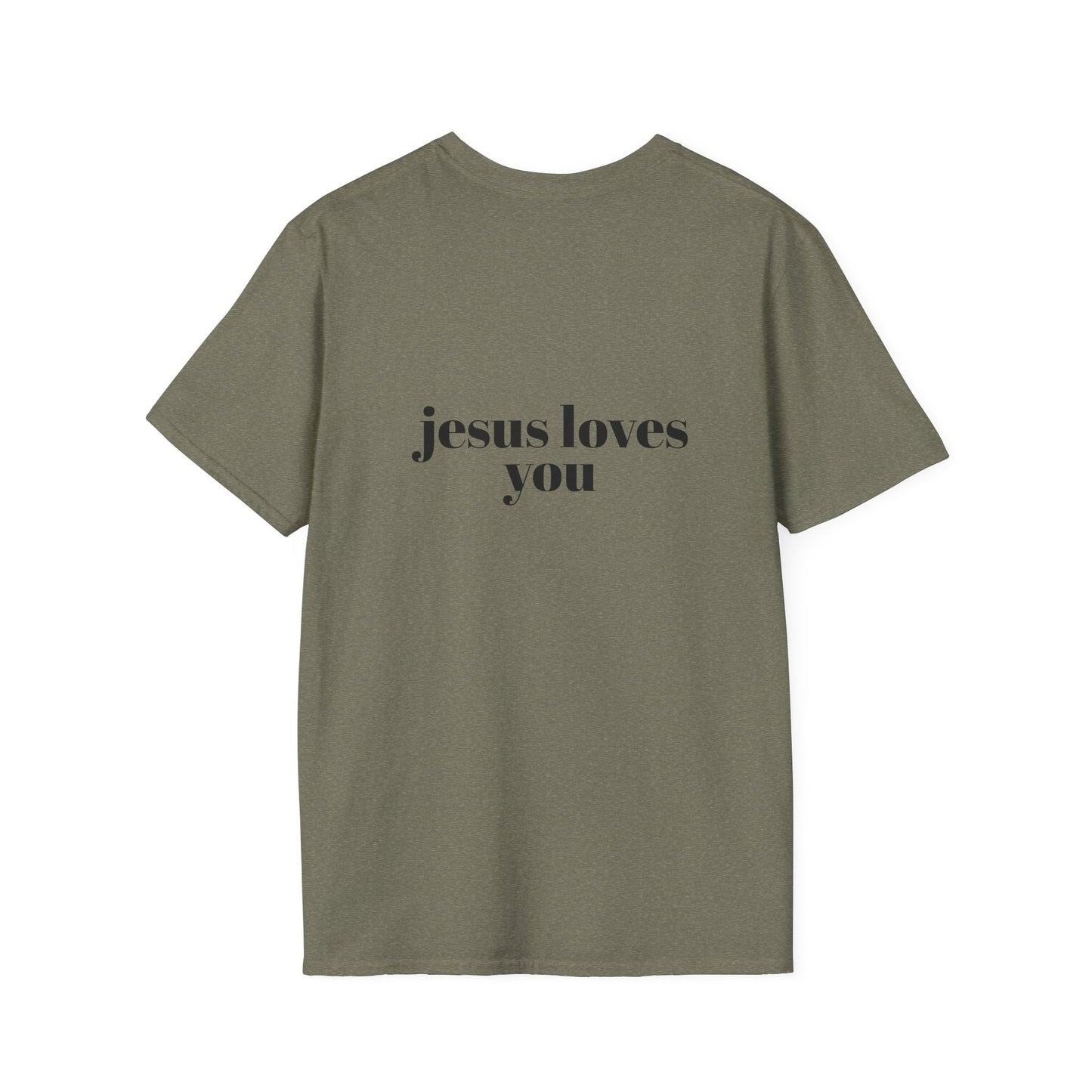 Faith-Inspired Unisex Softstyle T-Shirt - 'Jesus Loves You' Design