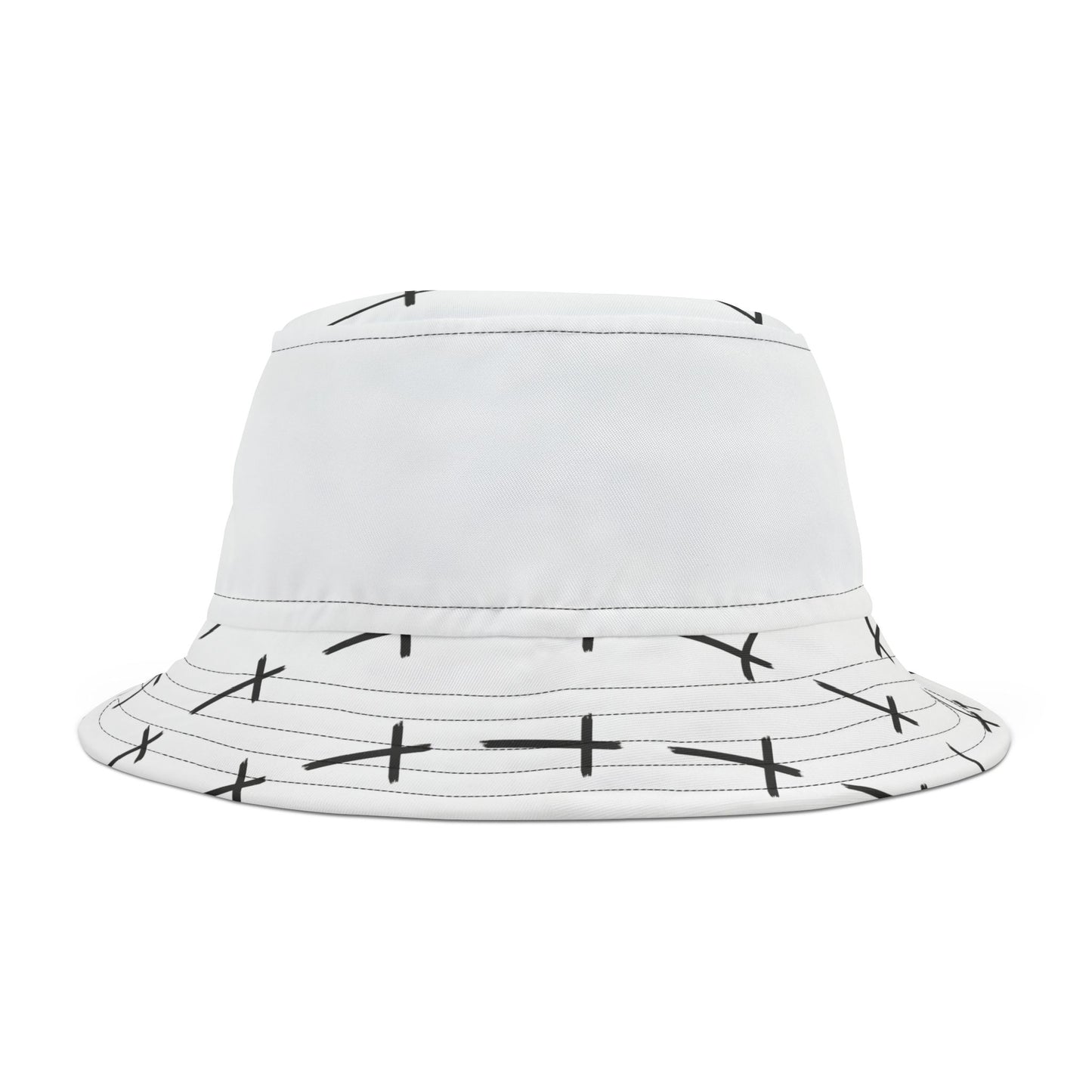 Stylish White Bucket Hat - Versatile Summer Accessory for Outdoor Fun