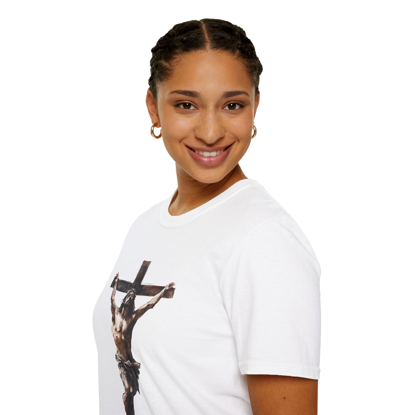 Faith-Inspired Unisex Softstyle T-Shirt - 'He Died for Our Sins'