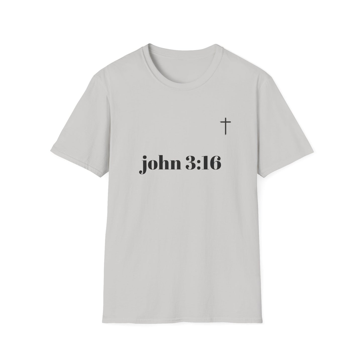 John 3:16 Faith T-Shirt | Unisex Softstyle Tee for Spiritual Connection