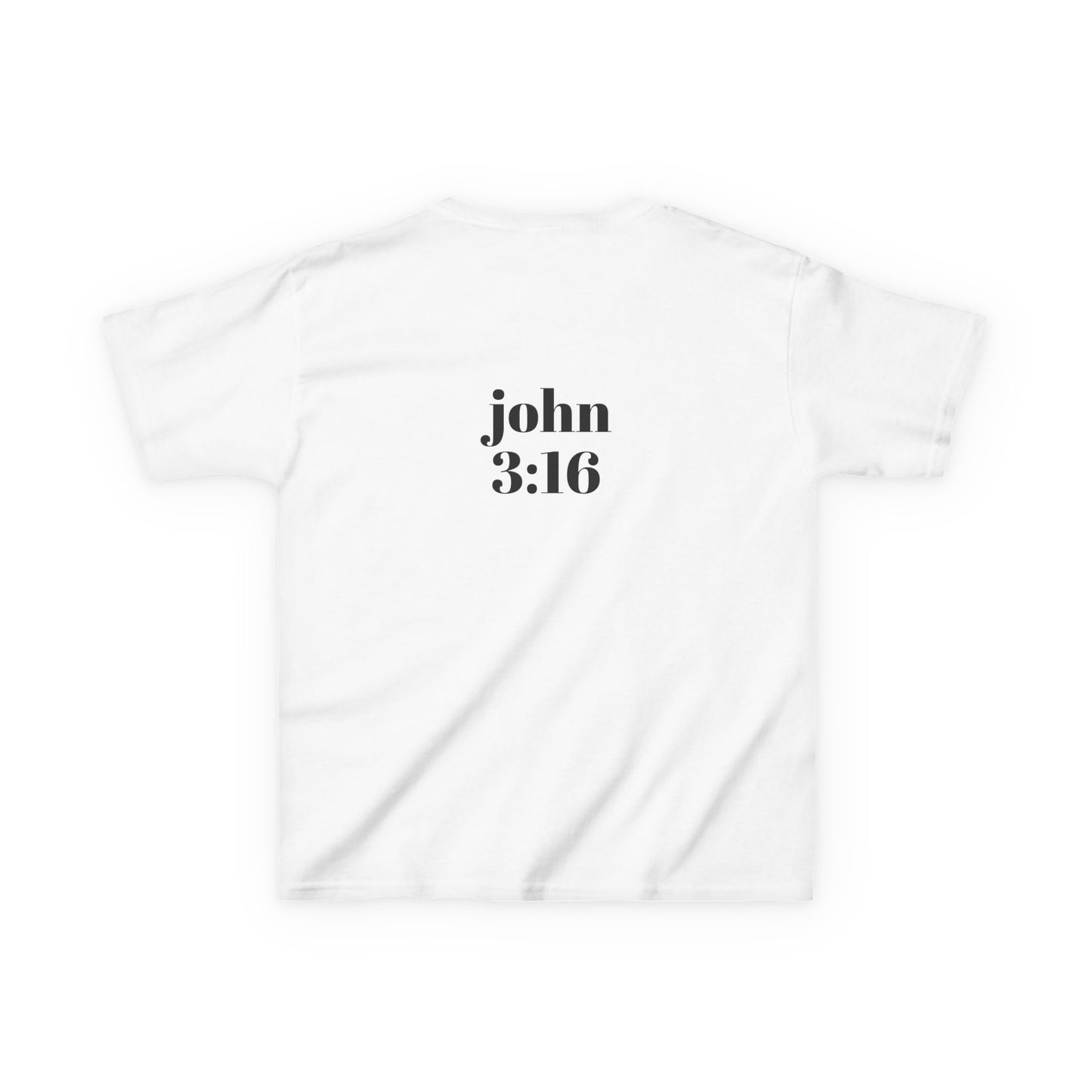 Kids Christian Tee with Cross and John 3:16