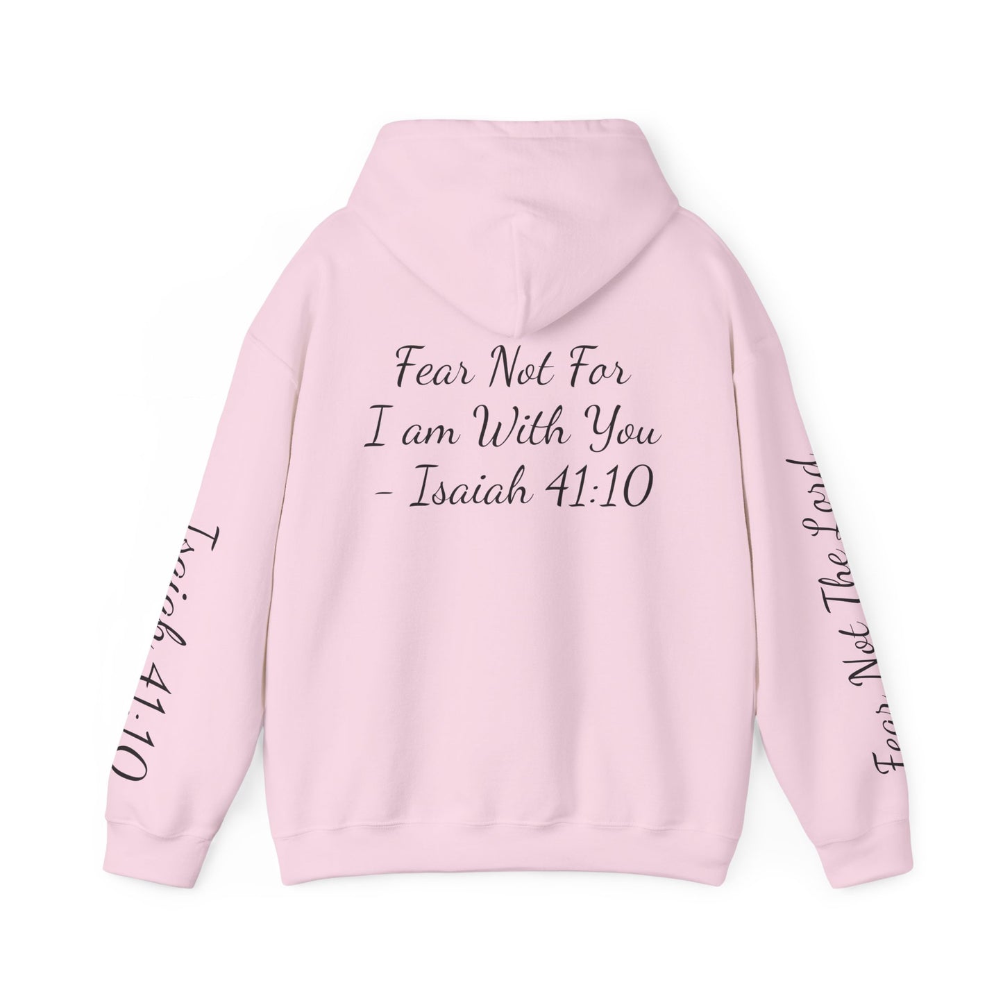 Faith-Inspired Unisex Hooded Sweatshirt - Isaiah 41:10 & Cross Design