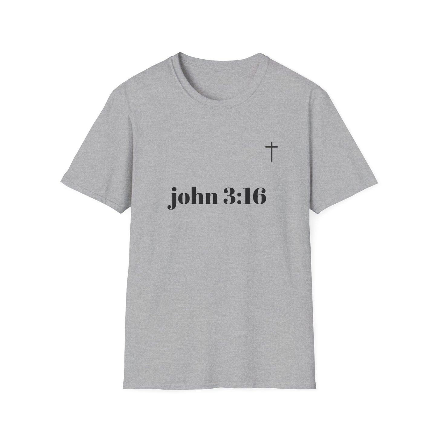 John 3:16 Faith T-Shirt | Unisex Softstyle Tee for Spiritual Connection