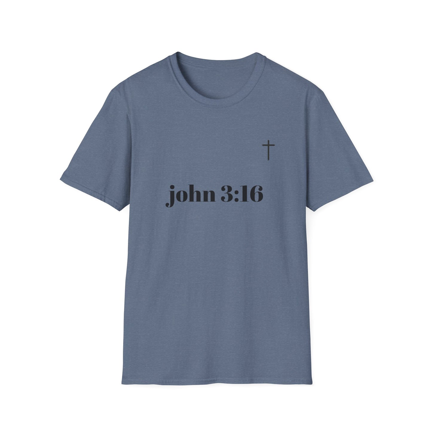 John 3:16 Faith T-Shirt | Unisex Softstyle Tee for Spiritual Connection