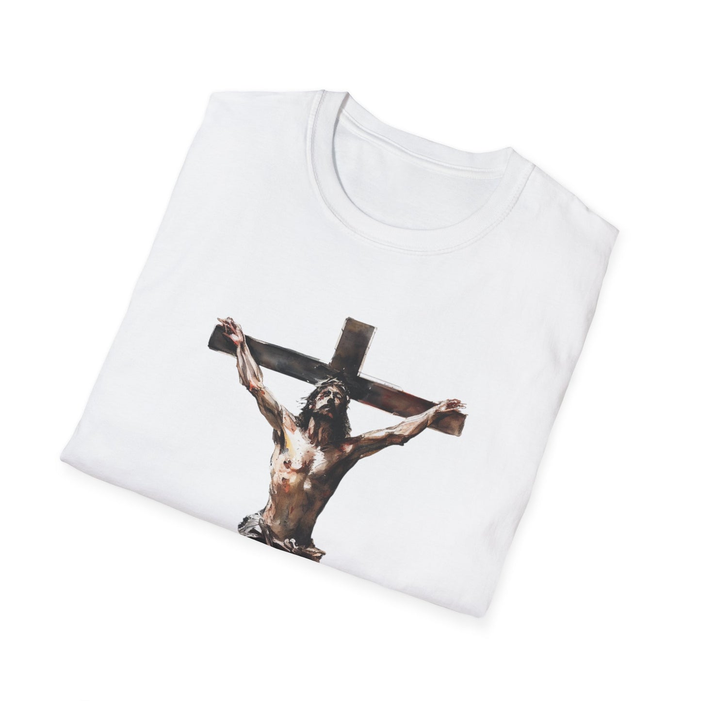 Faith-Inspired Unisex Softstyle T-Shirt - 'He Died for Our Sins'