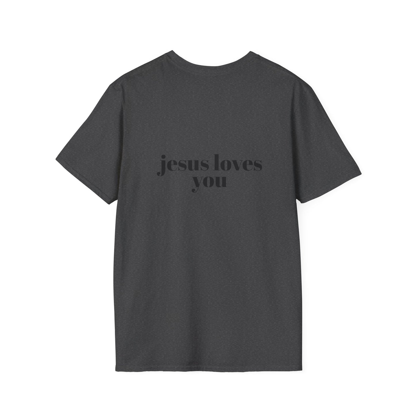 Faith-Inspired Unisex Softstyle T-Shirt - 'Jesus Loves You' Design