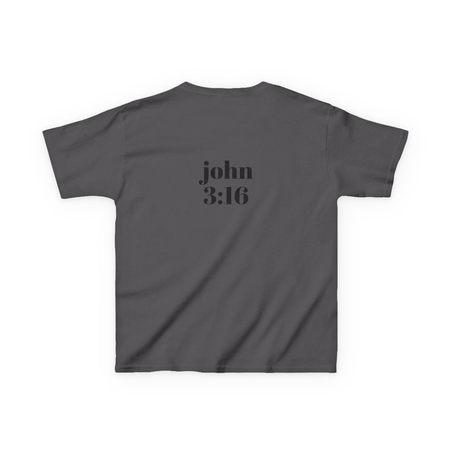 Kids Christian Tee with Cross and John 3:16